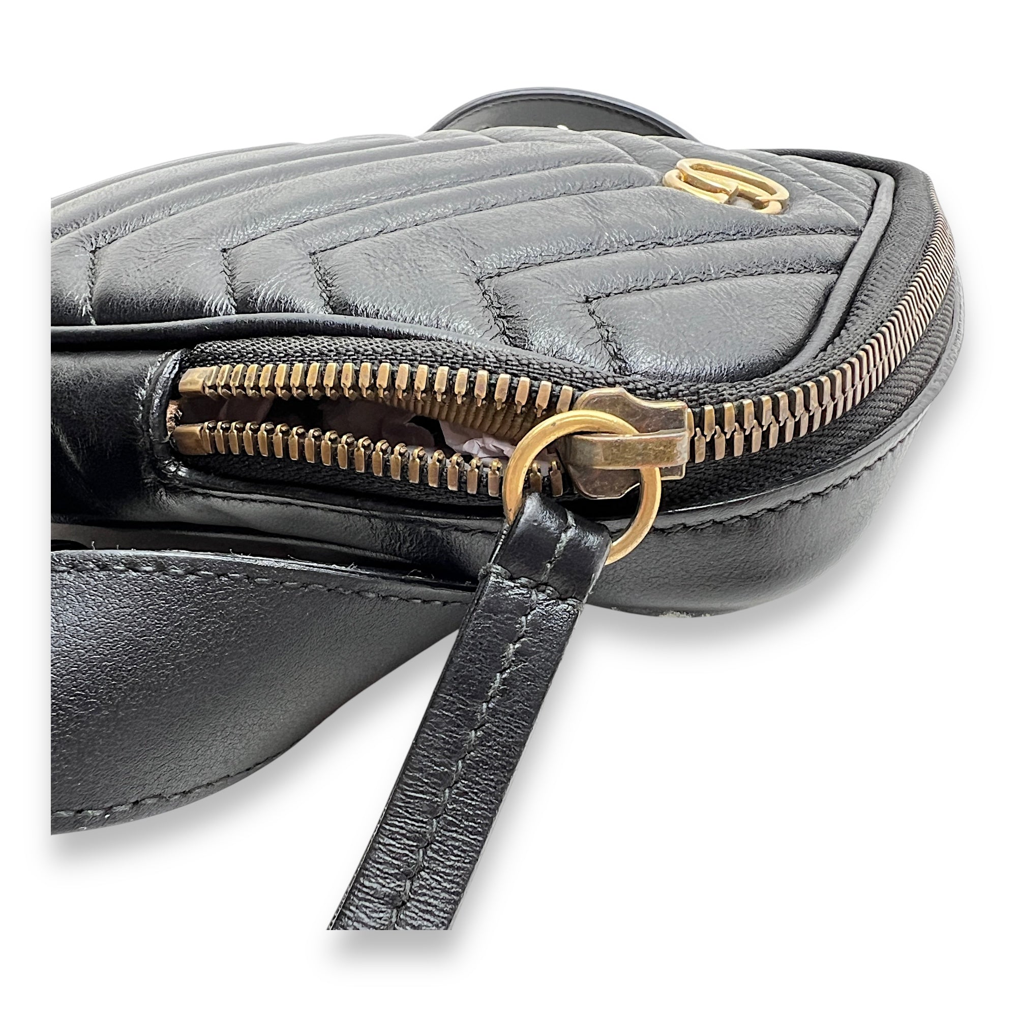 GG Marmont Belt bag in Calfskin, Gold Hardware