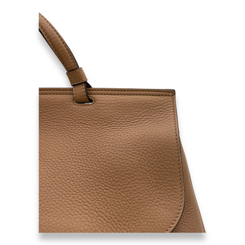 Bamboo Daily Top handle bag in Calfskin, Silver Hardware