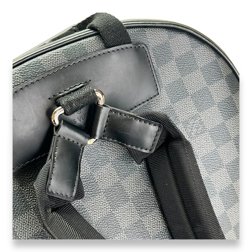 Josh Backpack Graphite in Coated Canvas, Silver hardware