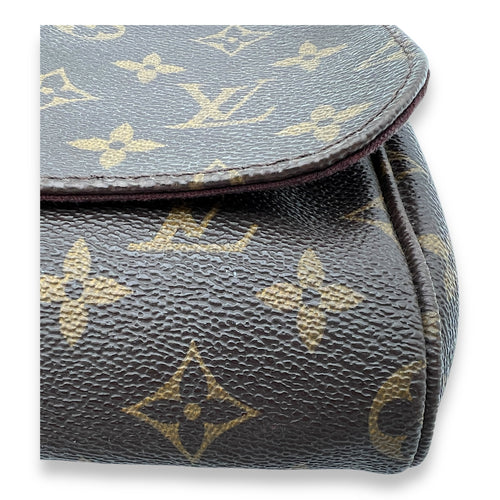 Favourite Crossbody Bag Brown in Monogram Coated Canvas, Gold hardware