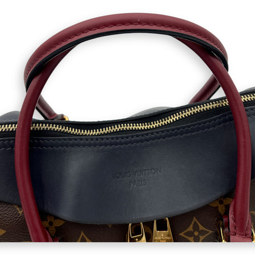 Tuileries` Top Handle Bag Brown in Monogram Coated Canvas, Gold hardware