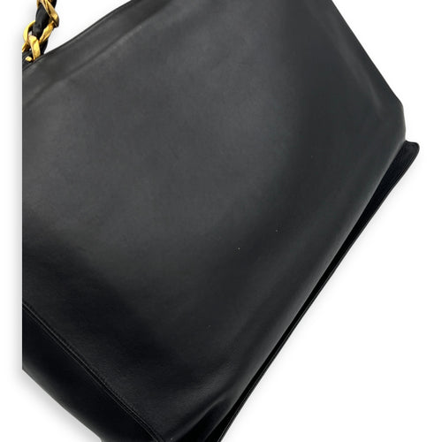 CC Black Tote Bag in Lambskin, Gold hardware