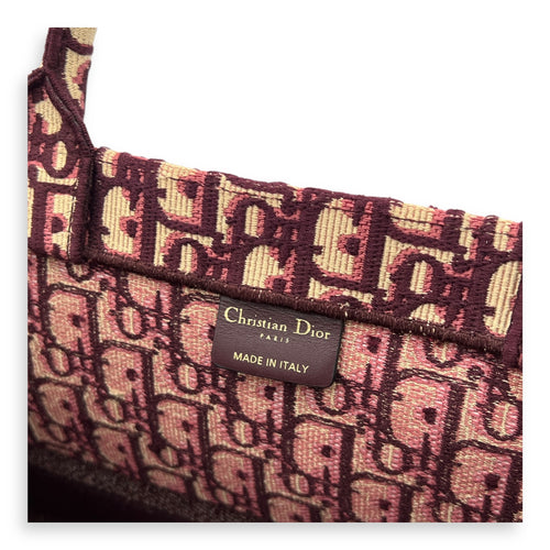 Book Tote Large Red Top Handle Bag in Jacquard