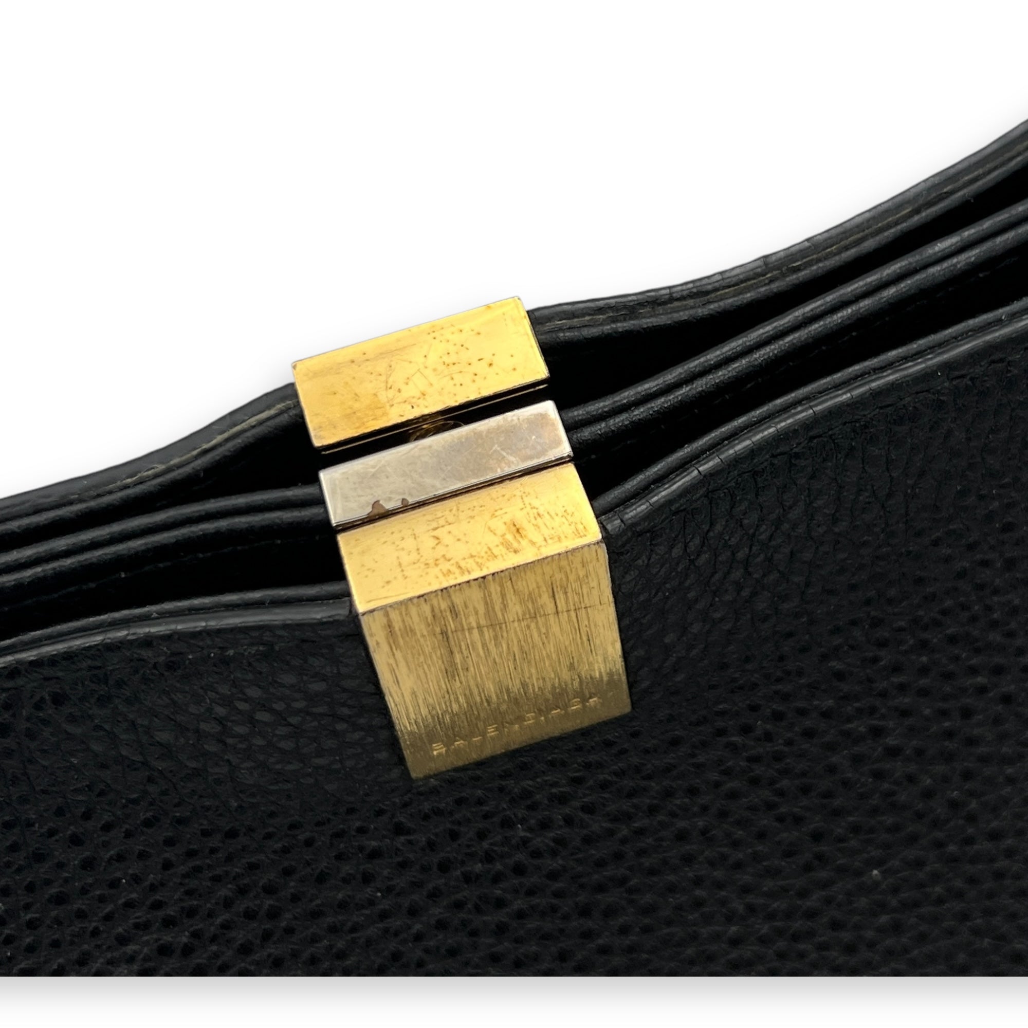 Le Dix Cabas Tote Bag Black in Calfskin, Gold hardware