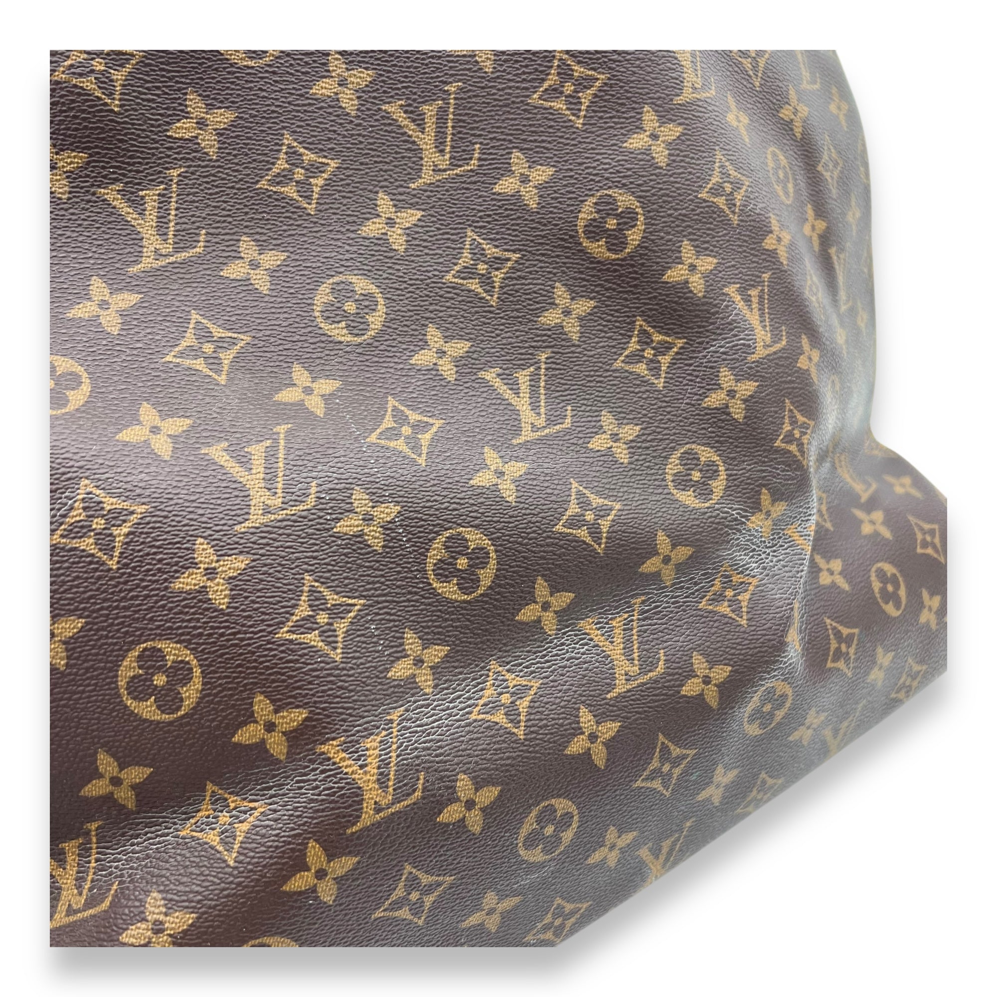 Artsy Top Handle Bag Brown in Monogram Coated Canvas, Gold hardware