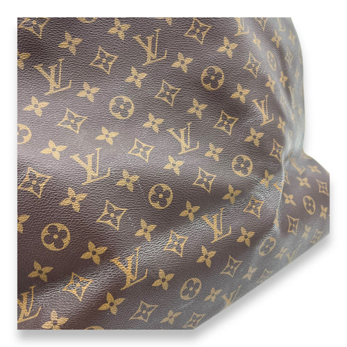 Artsy Top Handle Bag Brown in Monogram Coated Canvas, Gold hardware