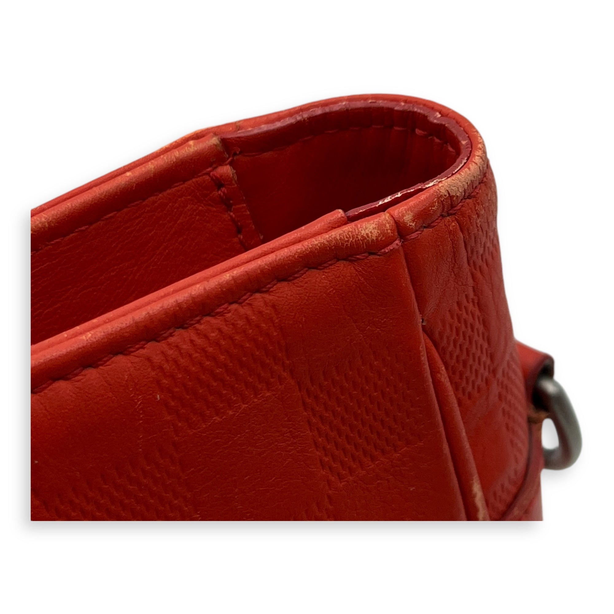 Tadao Top Handle Bag Red in Calfskin, Silver hardware