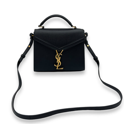 Others Top Handle Bag Black in Caviar Leather, Gold hardware