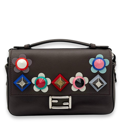 Fendi Double Baguette Crossbody Bag Multi-colour in Calfskin, Silver hardware_1