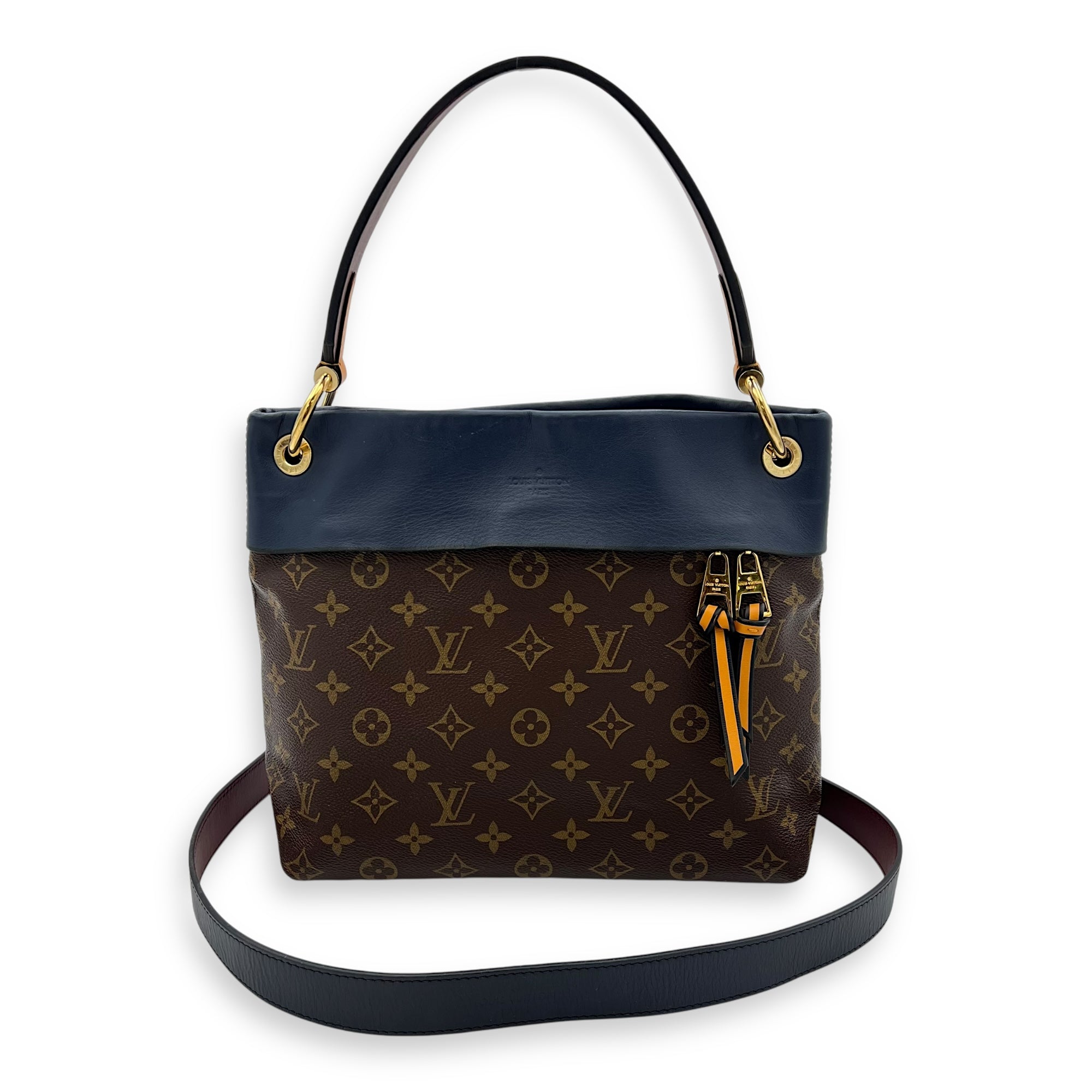 Louis Vuitton Tuileries Besace  Shoulder Bag Brown in Monogram Coated Canvas, Gold hardware_10