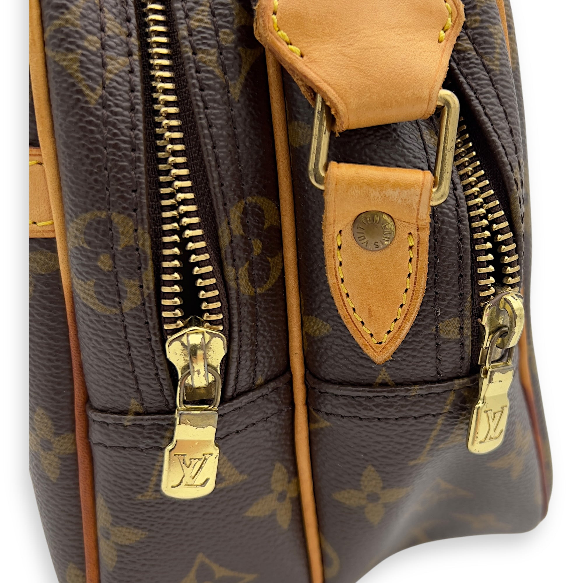 Louis Vuitton Reporter Messenger Brown in Monogram Coated Canvas, Gold hardware_8