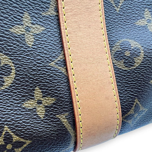 Louis Vuitton Carryall Travel Brown Top Handle Bag in Monogram Coated Canvas, Gold hardware_8