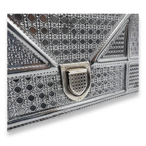 Christian Dior Diorama Wallet On Chain Silver in Calfskin, Silver hardware_8