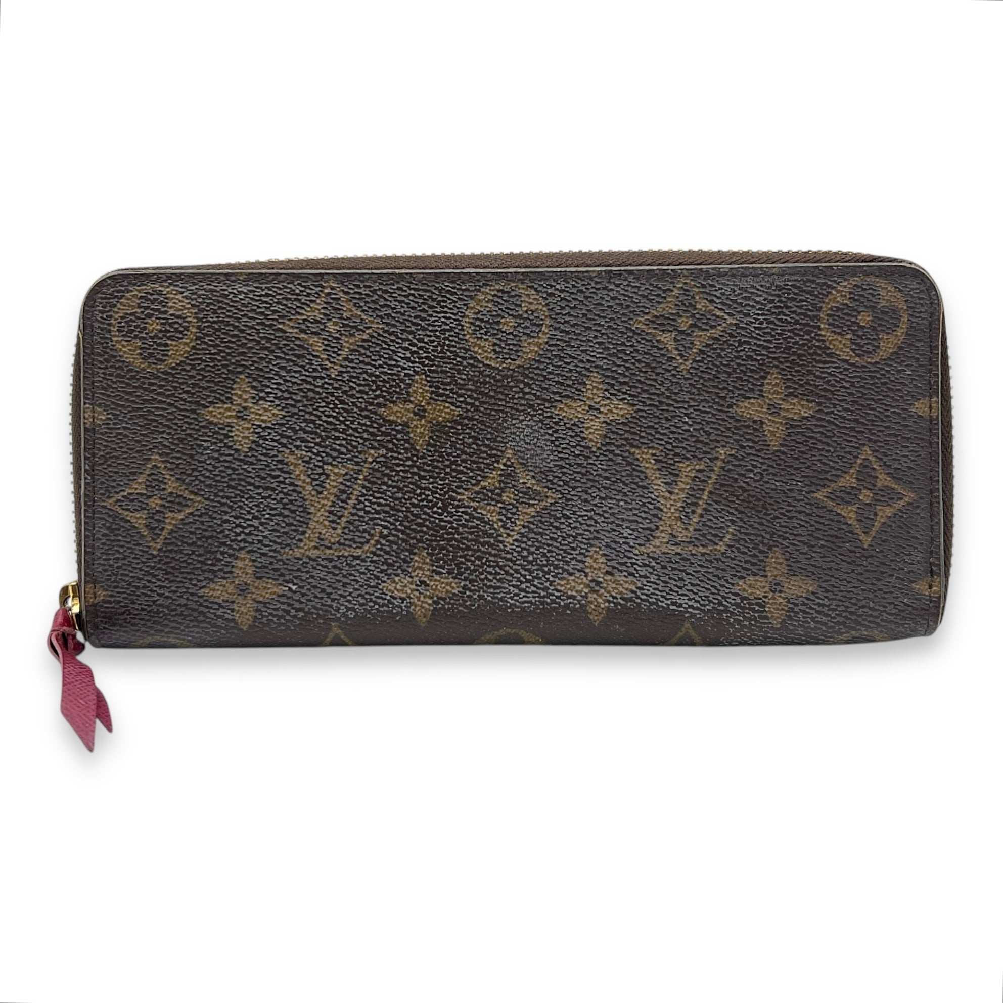 Louis Vuitton Clemence Wallet Brown in Monogram Coated Canvas, Gold hardware_1