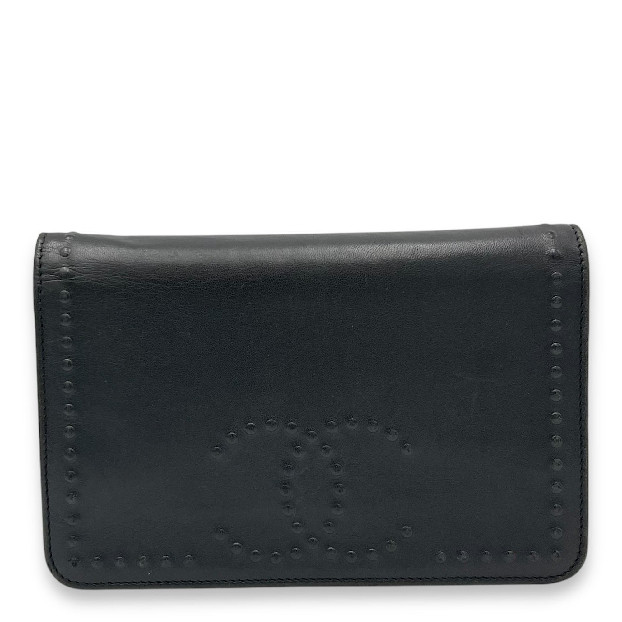 Chanel CC Black Wallet On Chain in Lambskin, Silver hardware_1