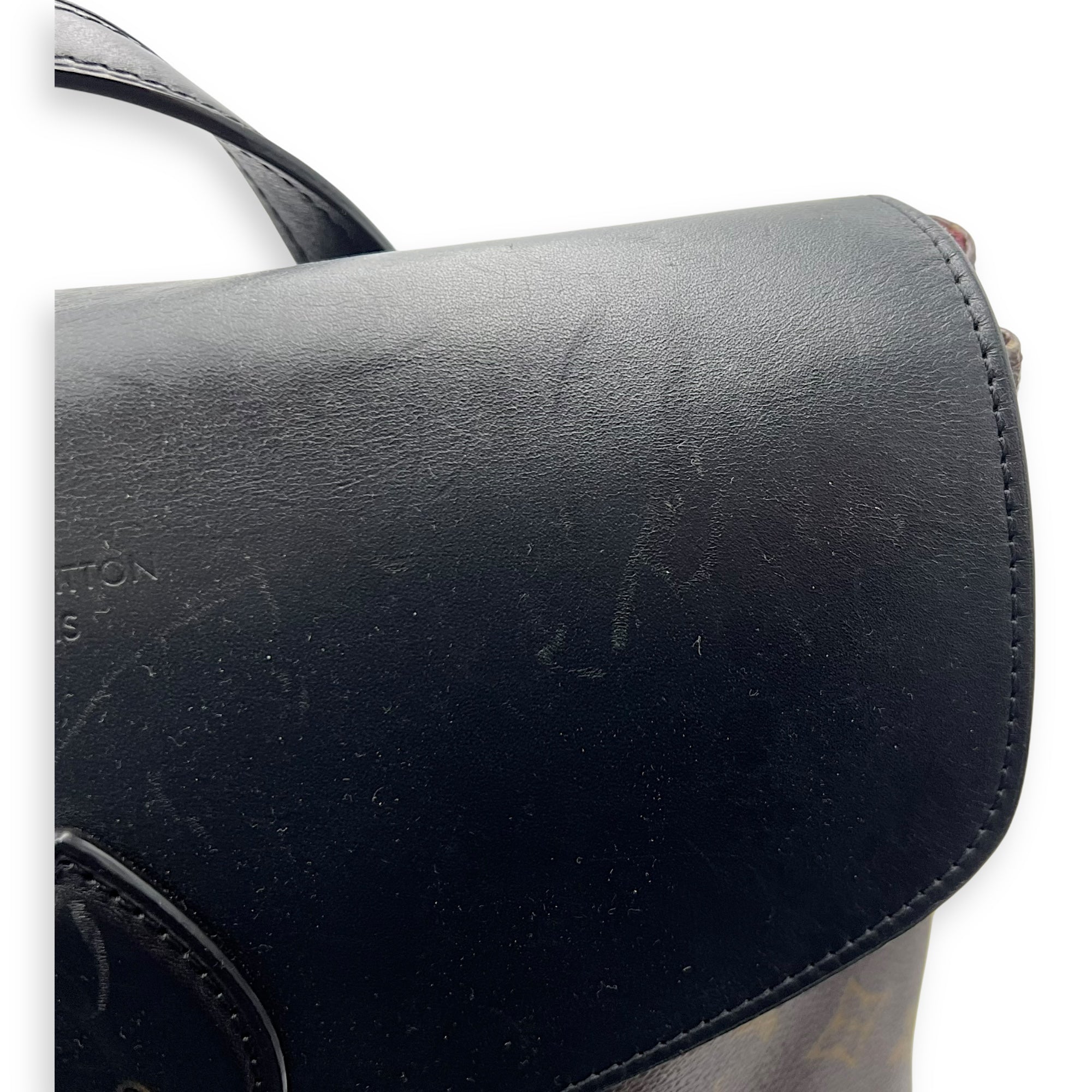 Louis Vuitton Macassar Brown Backpack in Monogram Coated Canvas, Gold hardware_8