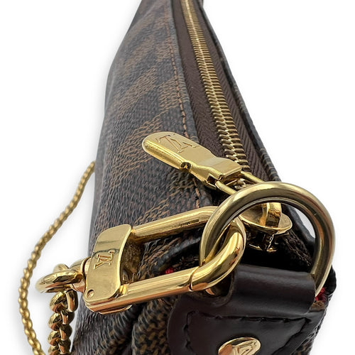 Louis Vuitton Eva Crossbody Bag Brown in Coated Canvas, Gold hardware_8