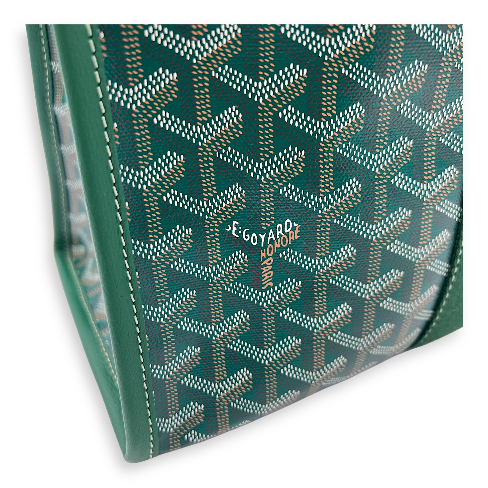 Goyard Villette Tote Bag Green in Coated Canvas_8