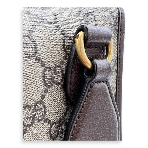 Gucci Neo Vintage Messenger Beige in Coated Canvas, Gold hardware_8