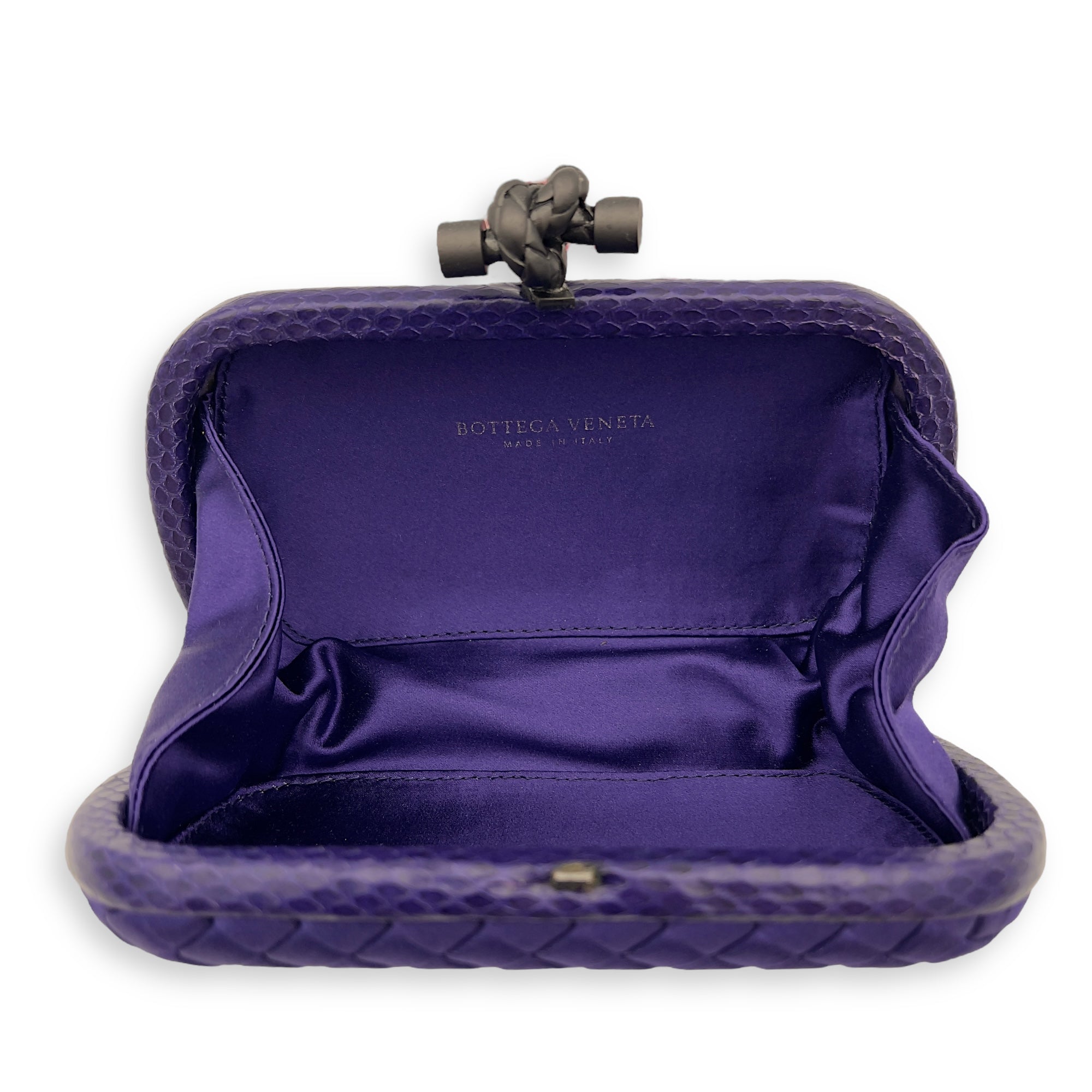 Bottega Veneta Knot Clutch Purple in Others, Ruthenium hardware_8