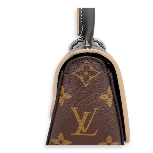 Louis Vuitton Chain It Top Handle Bag Brown in Monogram Coated Canvas, Silver hardware_6