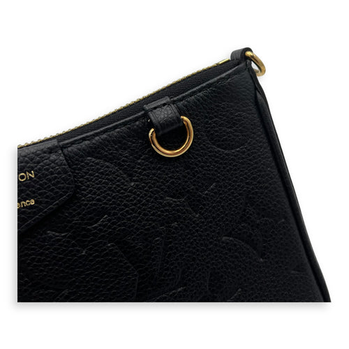 Louis Vuitton Easy Pouch On Strap Crossbody Bag Black in Monogram Empreinte Leather, Gold hardware_8