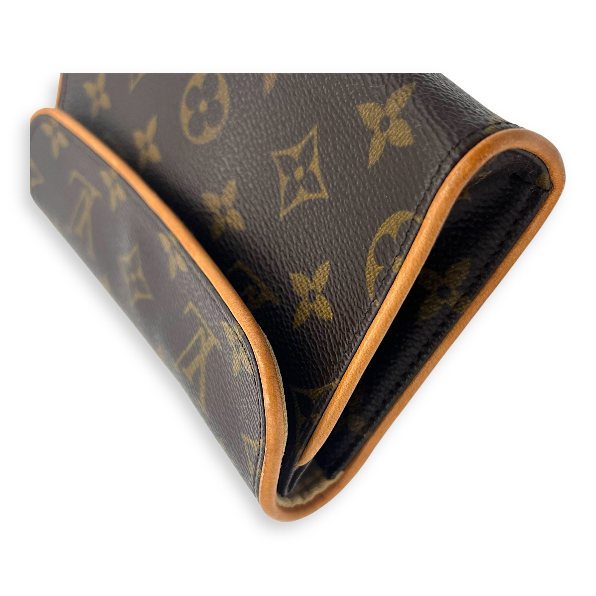 Louis Vuitton Florentine Belt Bag Brown in Monogram Coated Canvas, Gold hardware_8