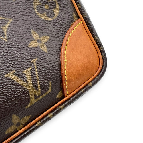 Louis Vuitton Trocadero Crossbody Bag Brown in Monogram Coated Canvas, Gold hardware_8