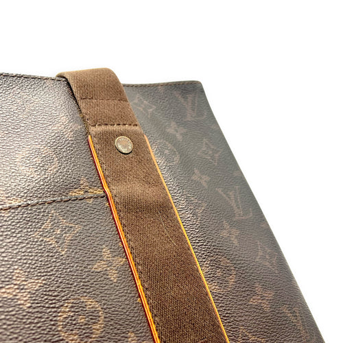 Louis Vuitton Beaubourg Tote Bag Brown in Monogram Coated Canvas, Gold hardware_8