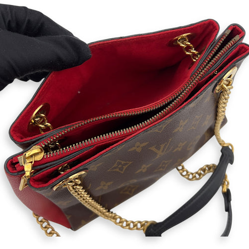 Louis Vuitton Surene BB Brown Shoulder Bag in Monogram Coated Canvas, Gold hardware_4