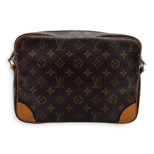 Louis Vuitton Nile Crossbody Bag Brown in Monogram Coated Canvas, Gold hardware_2