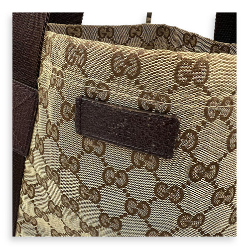 Gucci GG Top Handle Bag Brown in Canvas_9