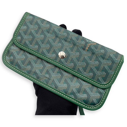 Goyard Saint Louis Tote Bag Green in Coated Canvas, Silver hardware_4