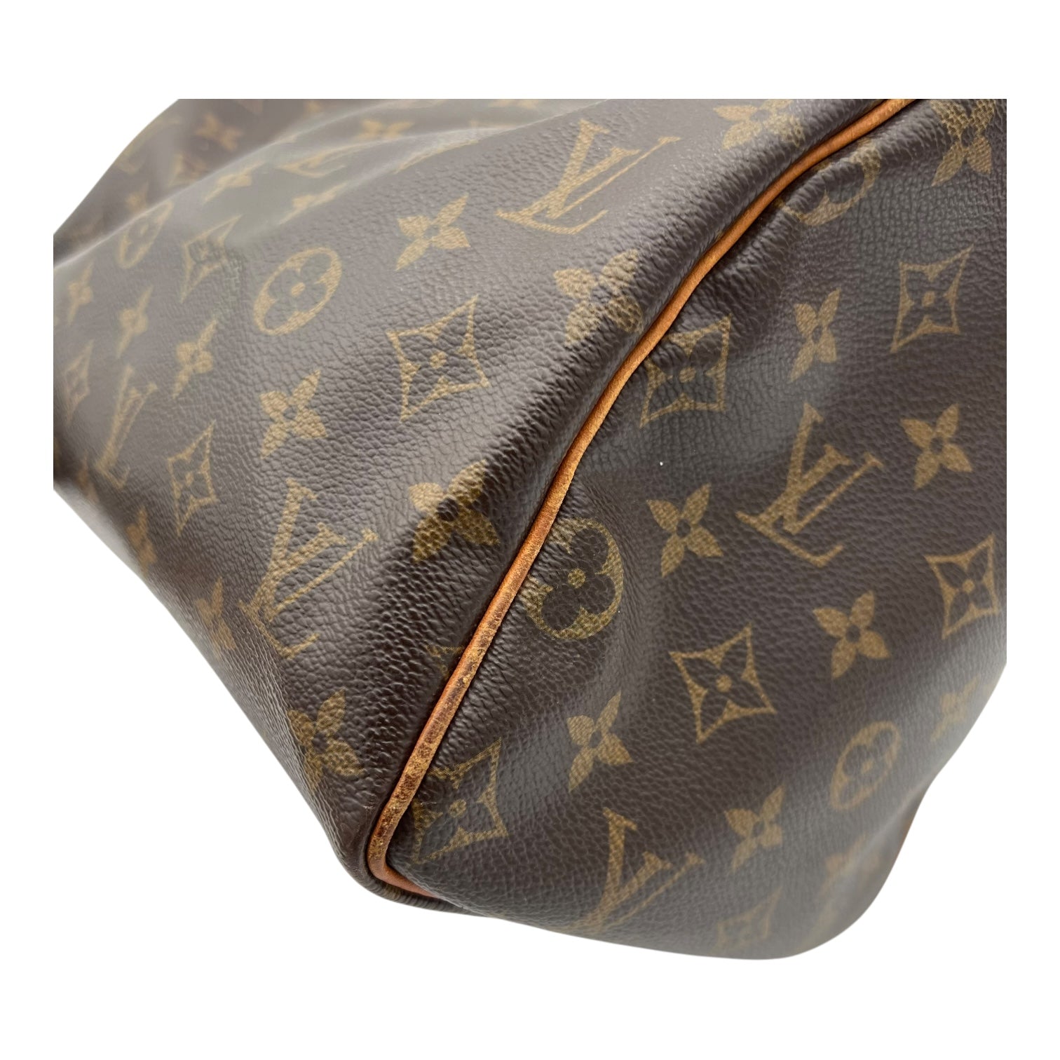 Louis Vuitton Speedy Top Handle Bag 30 Brown in Monogram Coated Canvas, Gold hardware_8