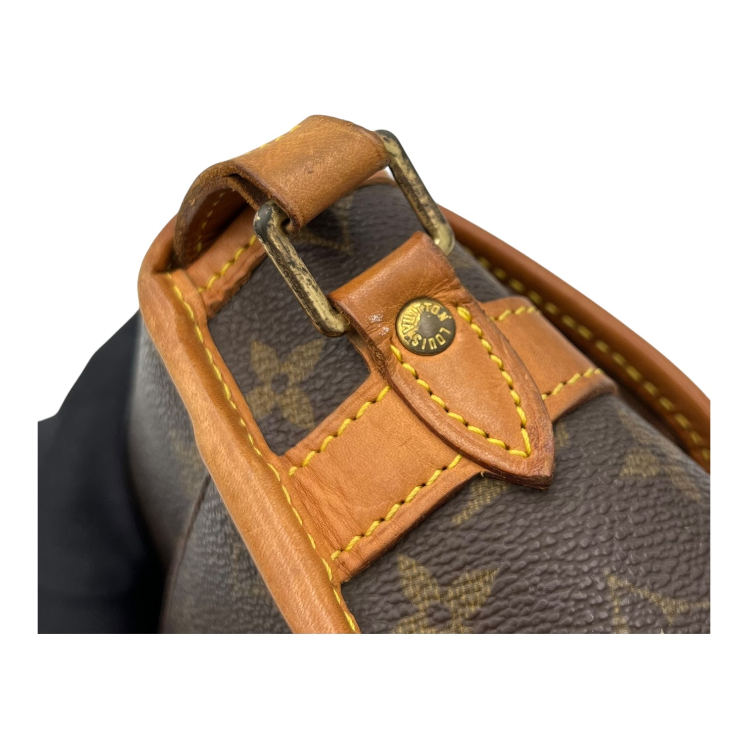 Louis Vuitton Sologne Shoulder Bag Brown in Monogram Coated Canvas, Gold hardware_8