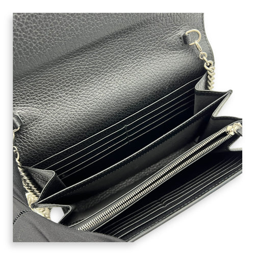 Gucci Dionysus Shoulder Bag Black in Calfskin, Silver hardware_8