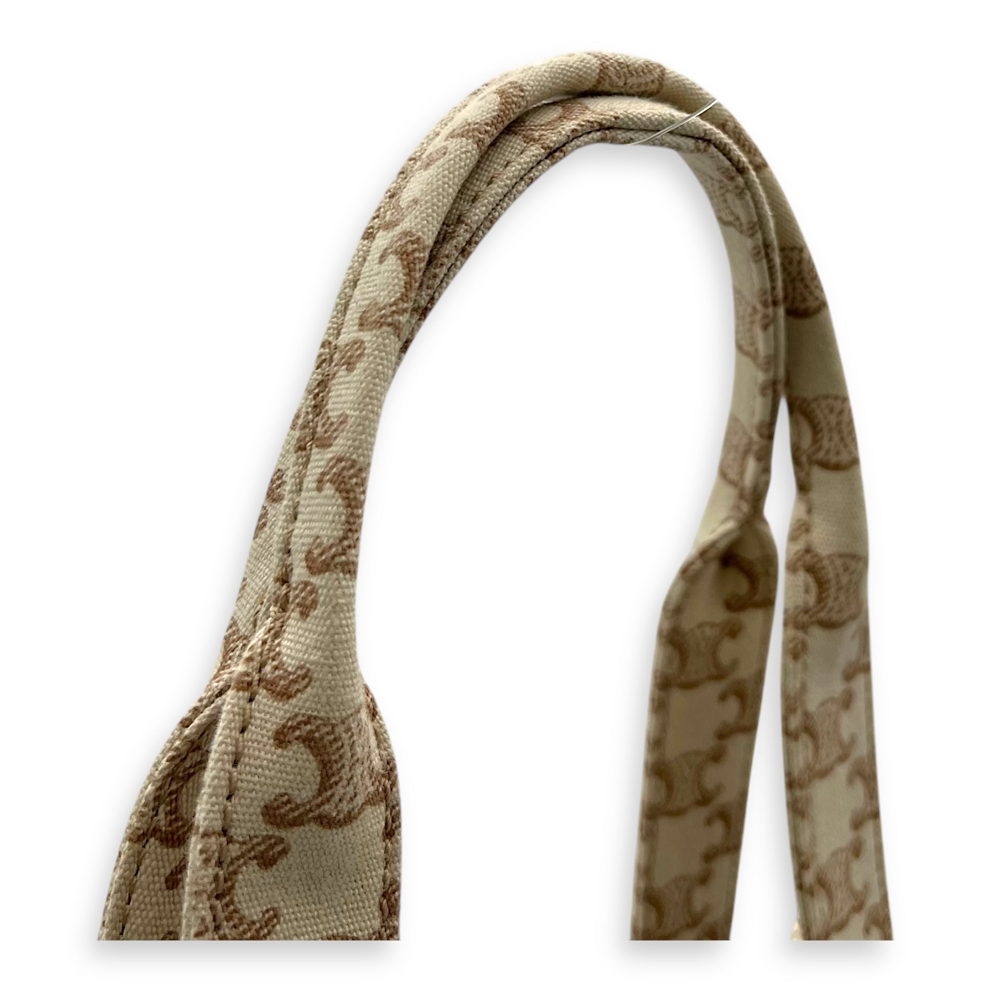 Celine Cabas Thais Tote Bag Beige in Canvas_8