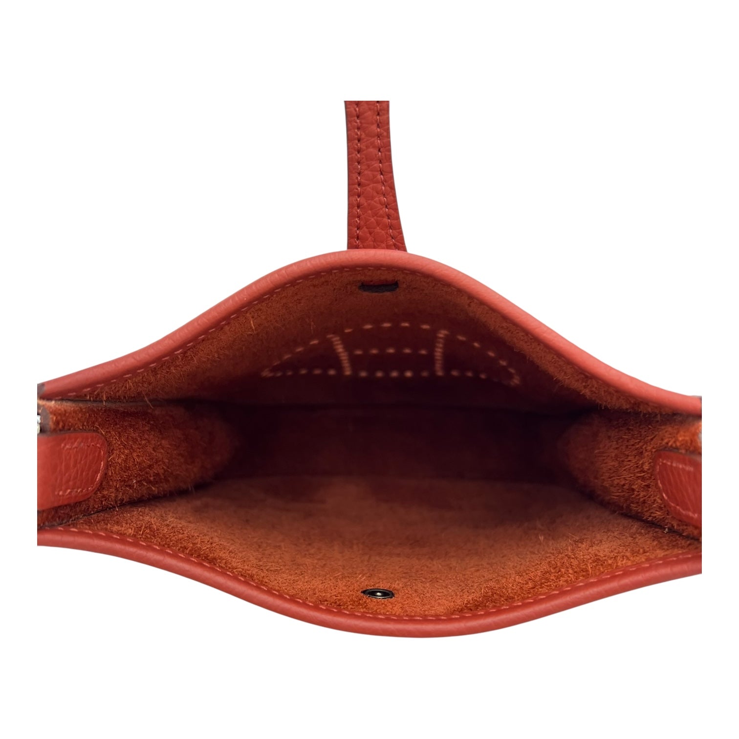 Hermès Evelyne Red in Taurillon Leather, Palladium hardware_6