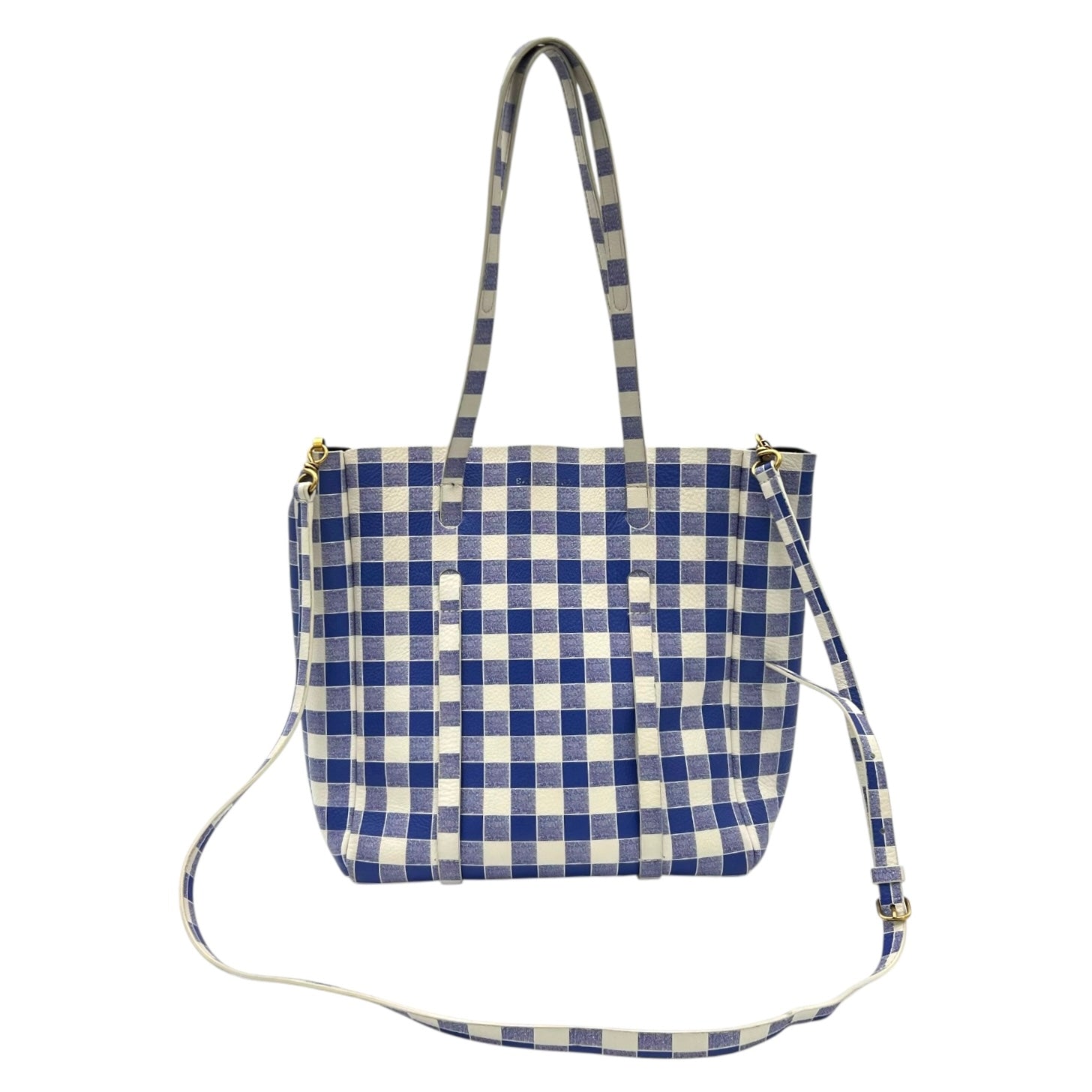 Balenciaga Everyday Tote Bag Blue in Calfskin, Silver hardware_8