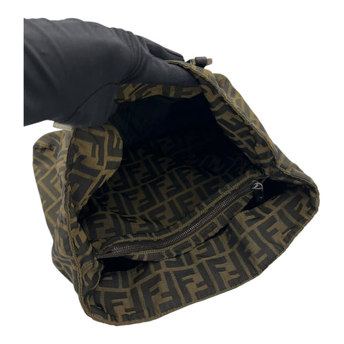 Fendi Zucca Tote Bag Brown in Canvas, Silver hardware_8