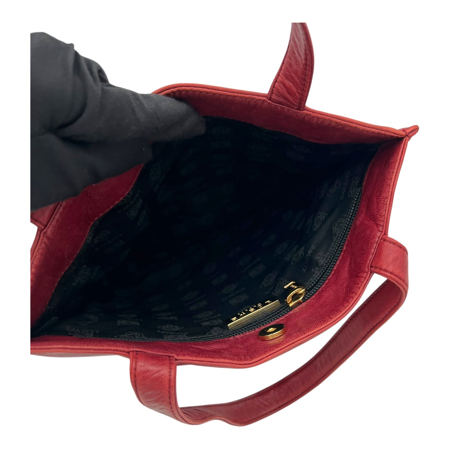 Loewe Anagram Tote Bag Red in Lambskin_8