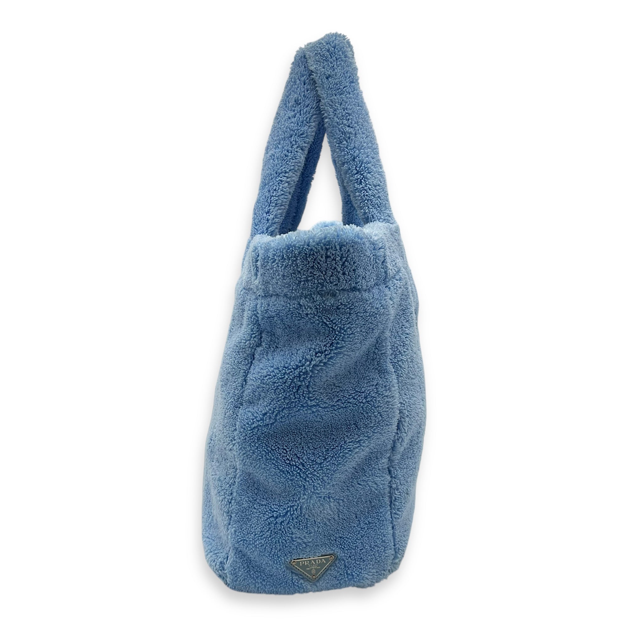 Prada Spugna Blue Tote Bag in Terry Cloth_4