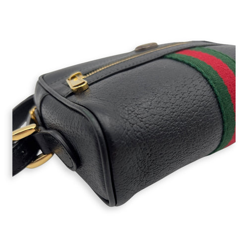 Gucci Ophidia Shoulder Bag Black in Calfskin, Gold hardware_6