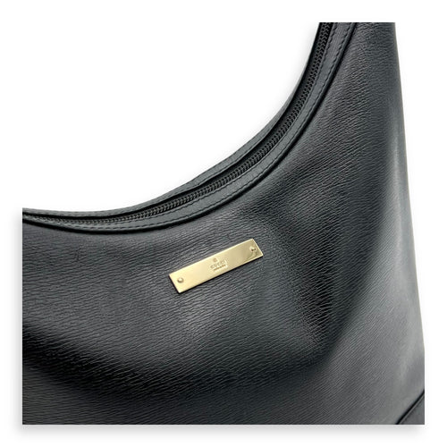Gucci Vintage Shoulder Bag Black in Calfskin, Gold hardware_8