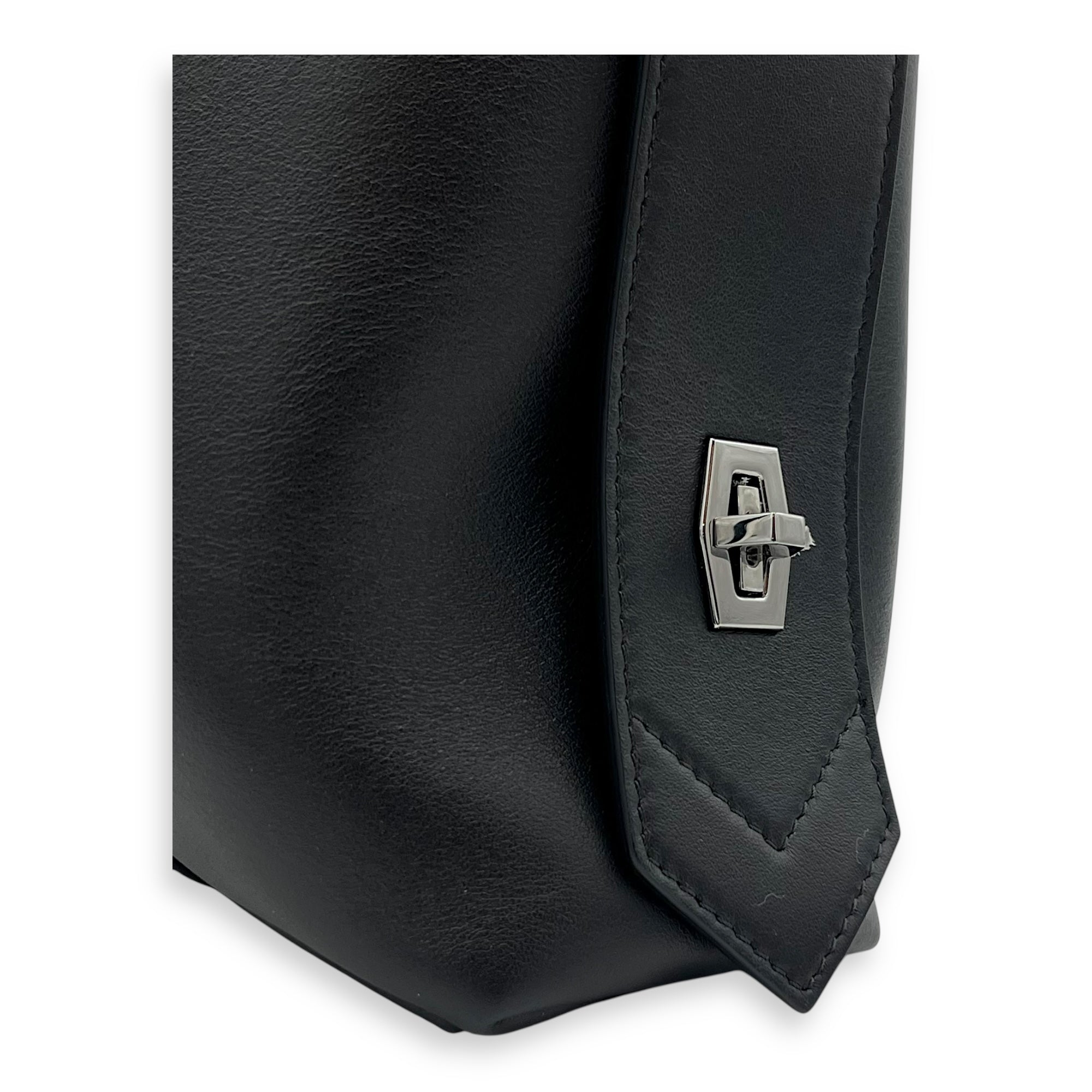 Givenchy Antigona Top Handle Bag Black in Calfskin, Silver hardware_8