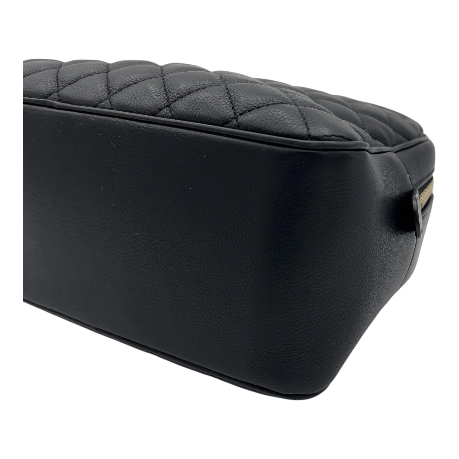 Chanel Vanity Top Handle Bag Black in Caviar Leather, Gold hardware_8