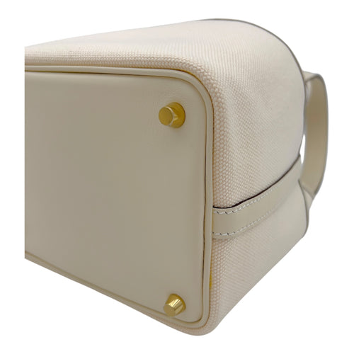 Hermès Picotin Cargo Ecru/Nata in Toile Goeland/Veau Swift, Gold hardware_6