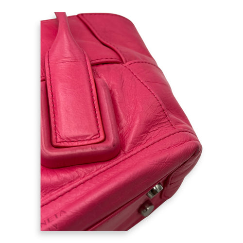 Bottega Veneta Arco Top Handle Bag Mini Pink in Calfskin_8