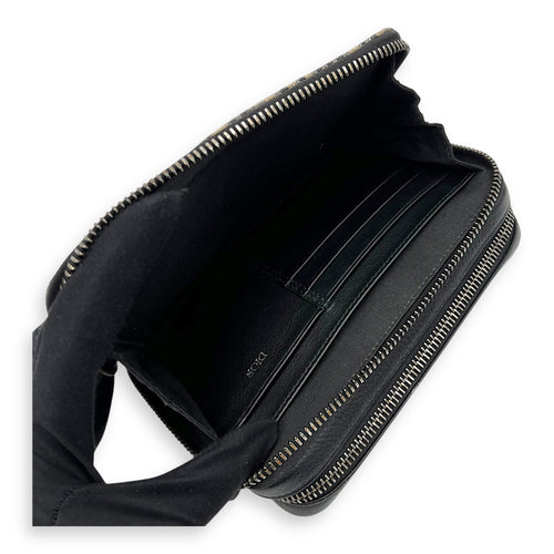 Christian Dior Zipped Pouch Oblique Blue Crossbody Bag in Jacquard, Silver hardware_8