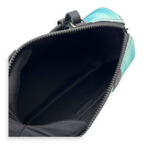 Louis Vuitton City keepall Crossbody Bag Medium Blue in Canvas, Black hardware_8